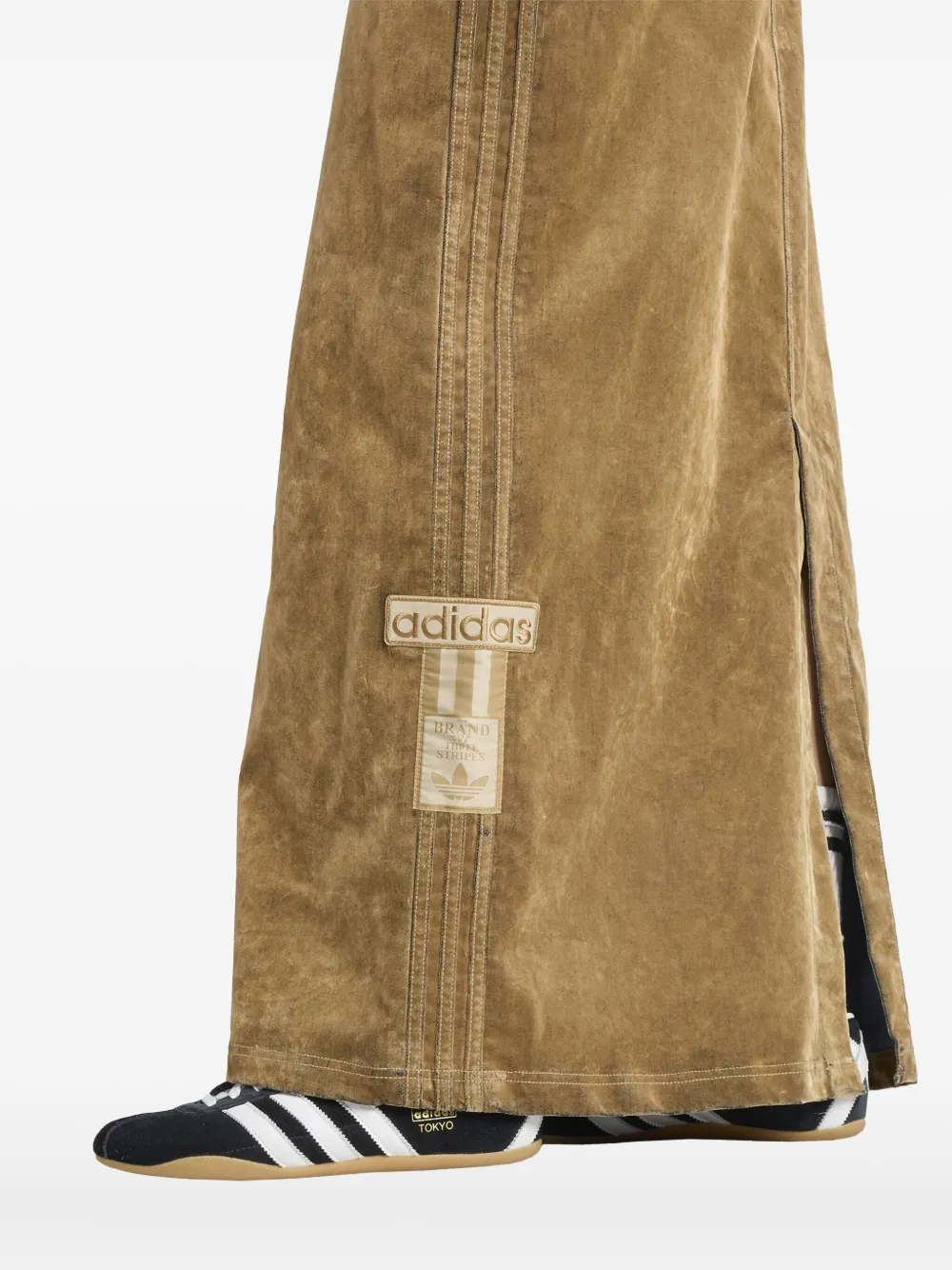Adidas Originals Adibreak Cotton Skirt In Neutral