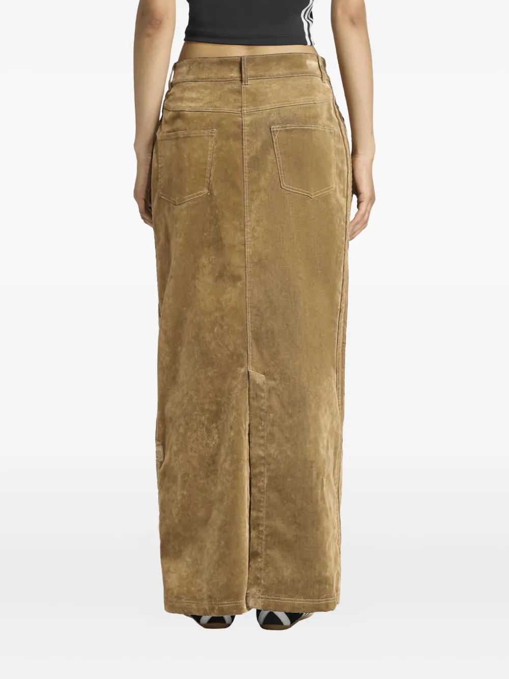 Adidas Originals Adibreak Cotton Skirt In Neutral