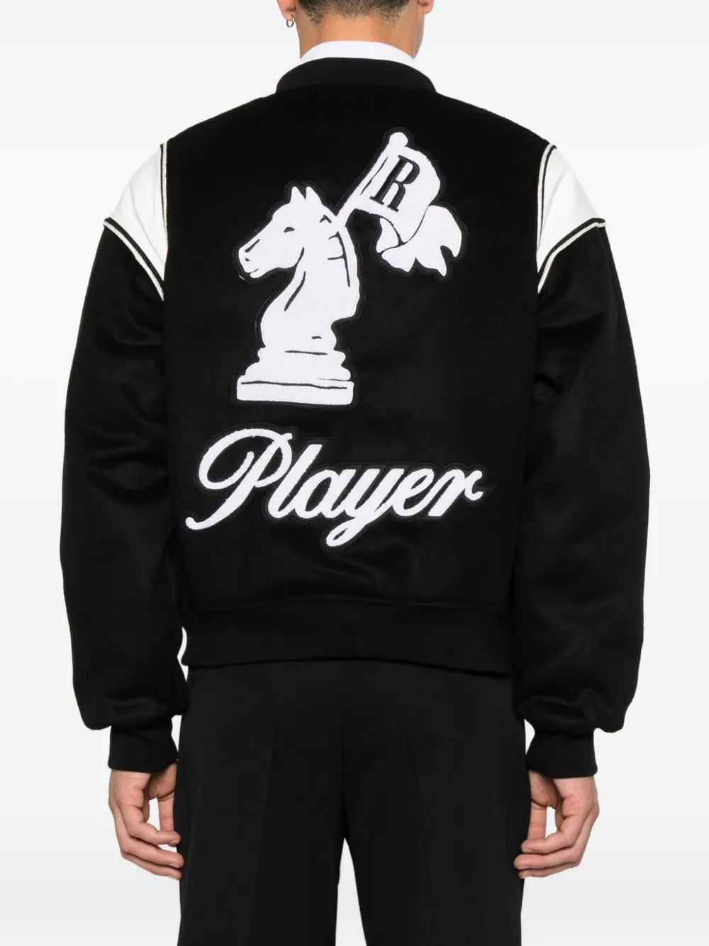 RHUDE Bomberjack met geborduurd logo Zwart