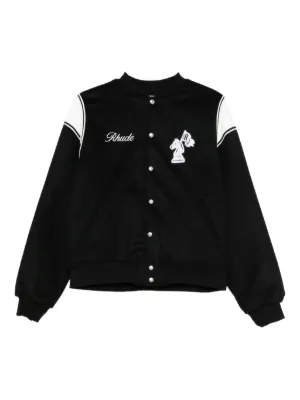 AMIRI サテン ボンバージャケット | ブラック | FARFETCH JP