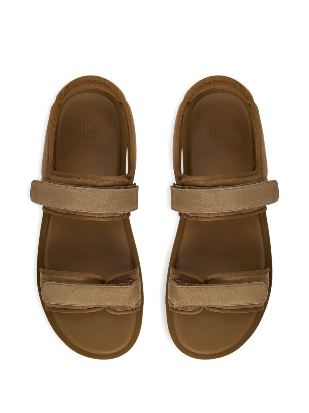 12 STOREEZ Suède sandalen Bruin