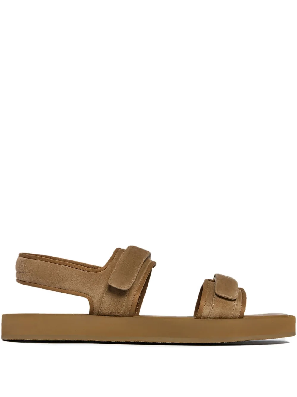 12 STOREEZ touch-strap suede sandals | Brown | Image 1