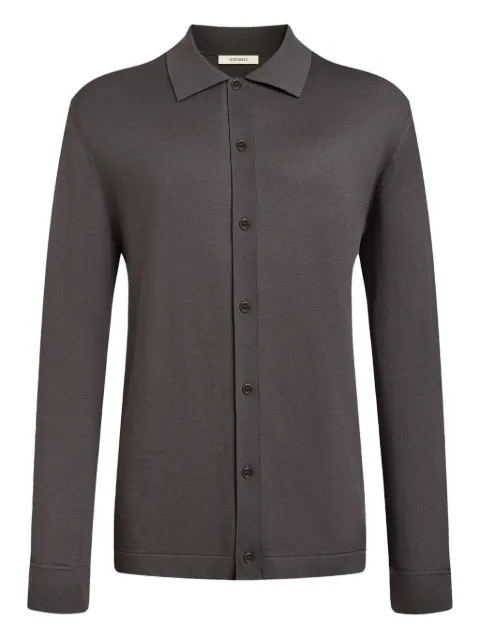 12 STOREEZ buttoned silk-cotton shirt