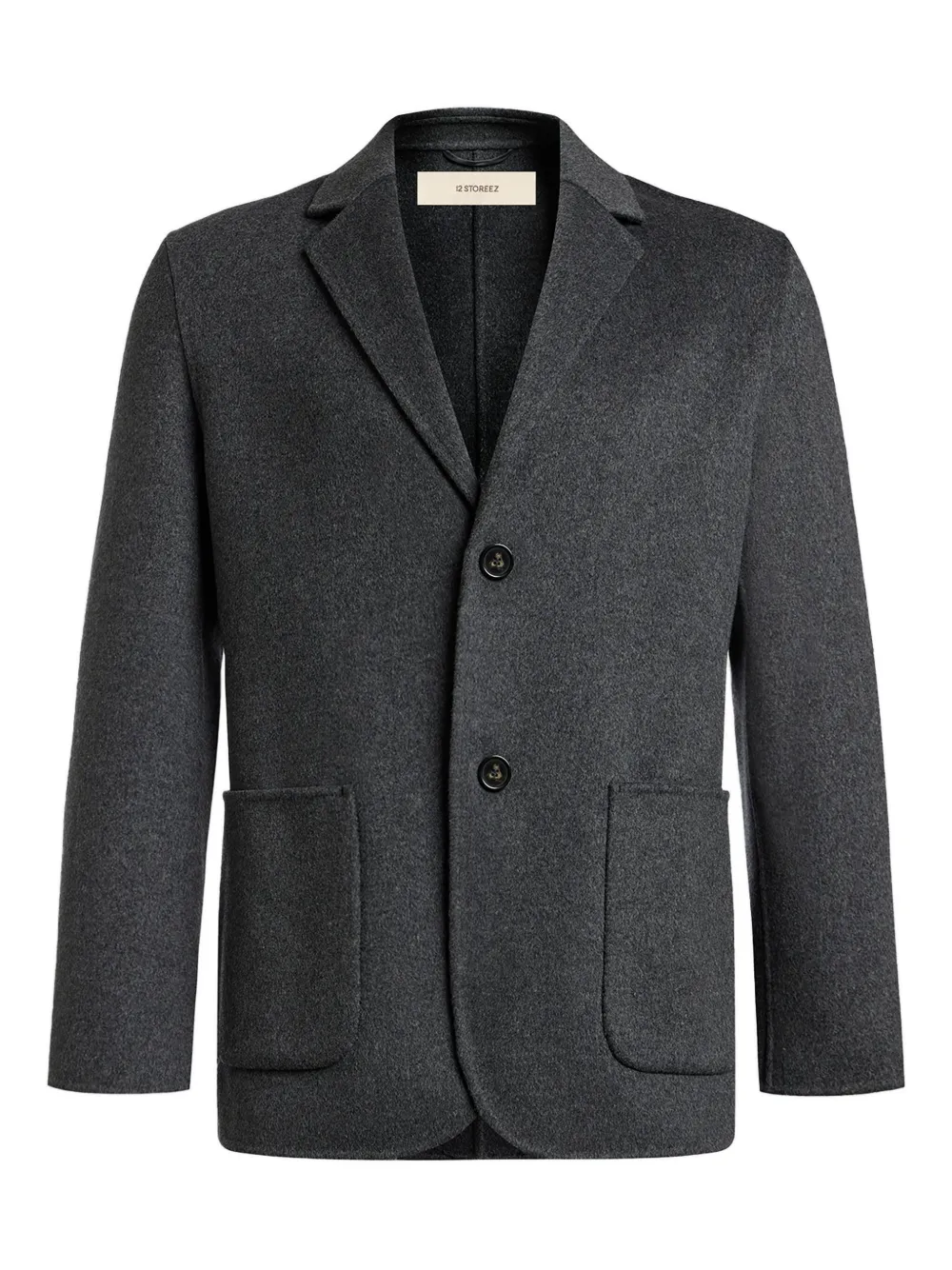 12 STOREEZ notched wool-cashmere blazer | Grey | Image 1