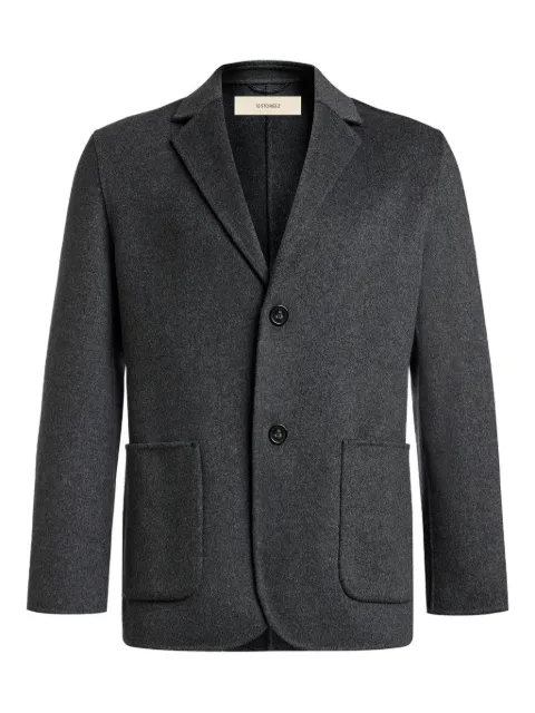12 STOREEZ notched wool-cashmere blazer