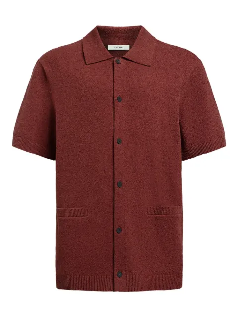 12 STOREEZ textured button knit shirt