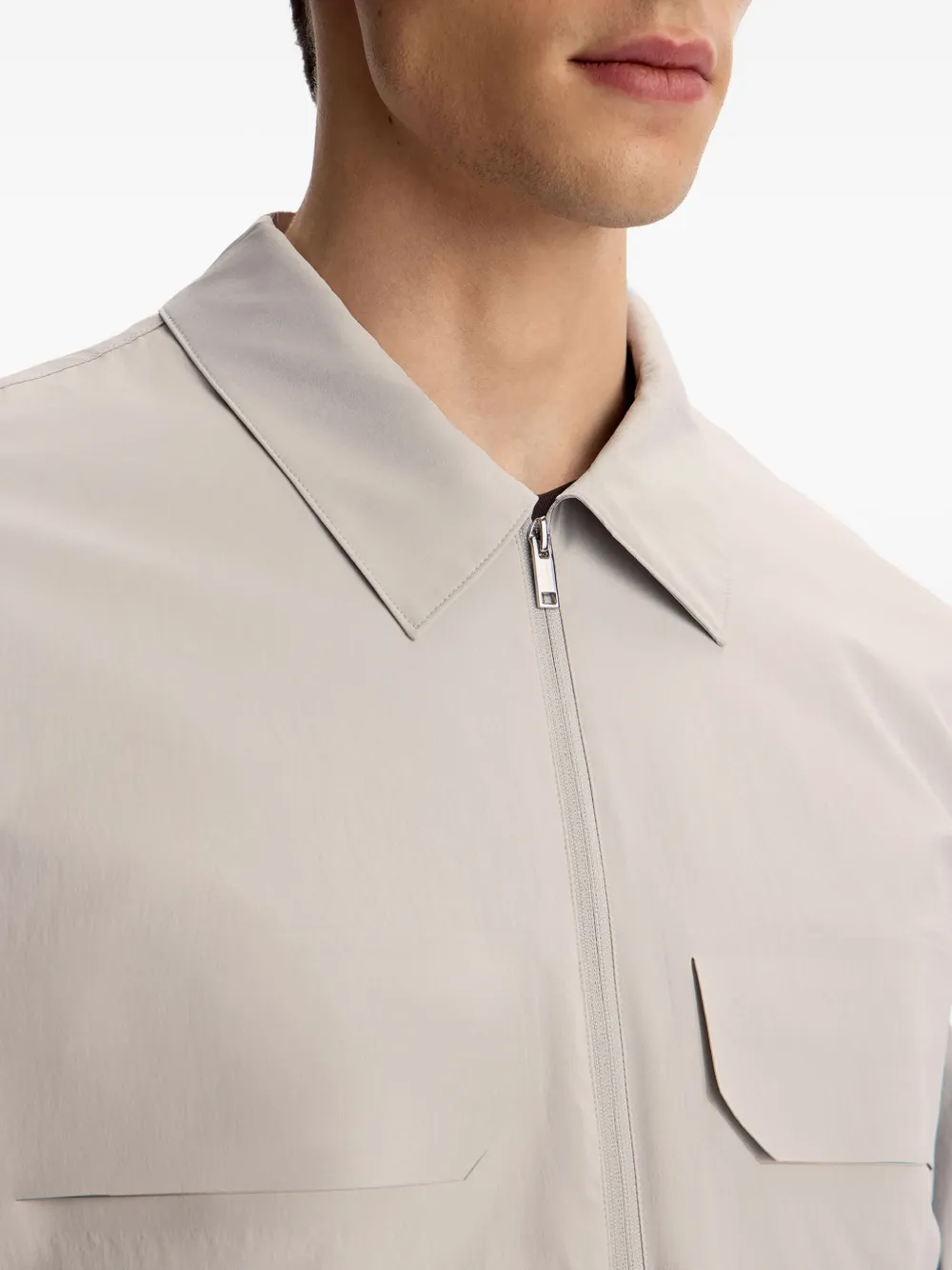 12 STOREEZ Bomberjack met technische schelpen en zak Grijs