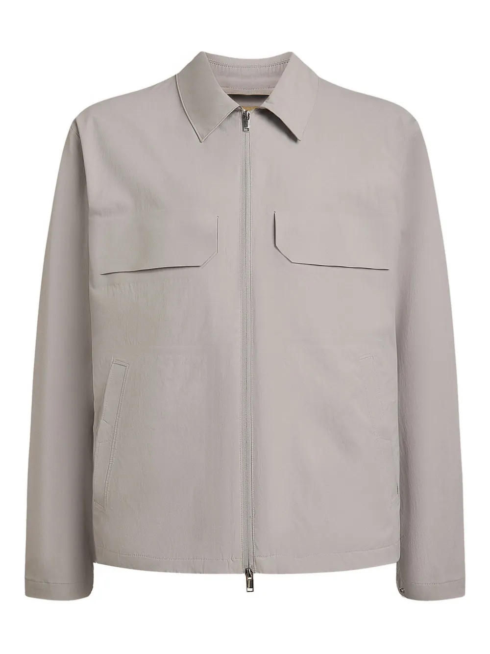 12 STOREEZ chamarra bomber con bolsillo | gris | Image 1