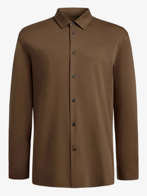 12 STOREEZ camisa de algodón pima con botón