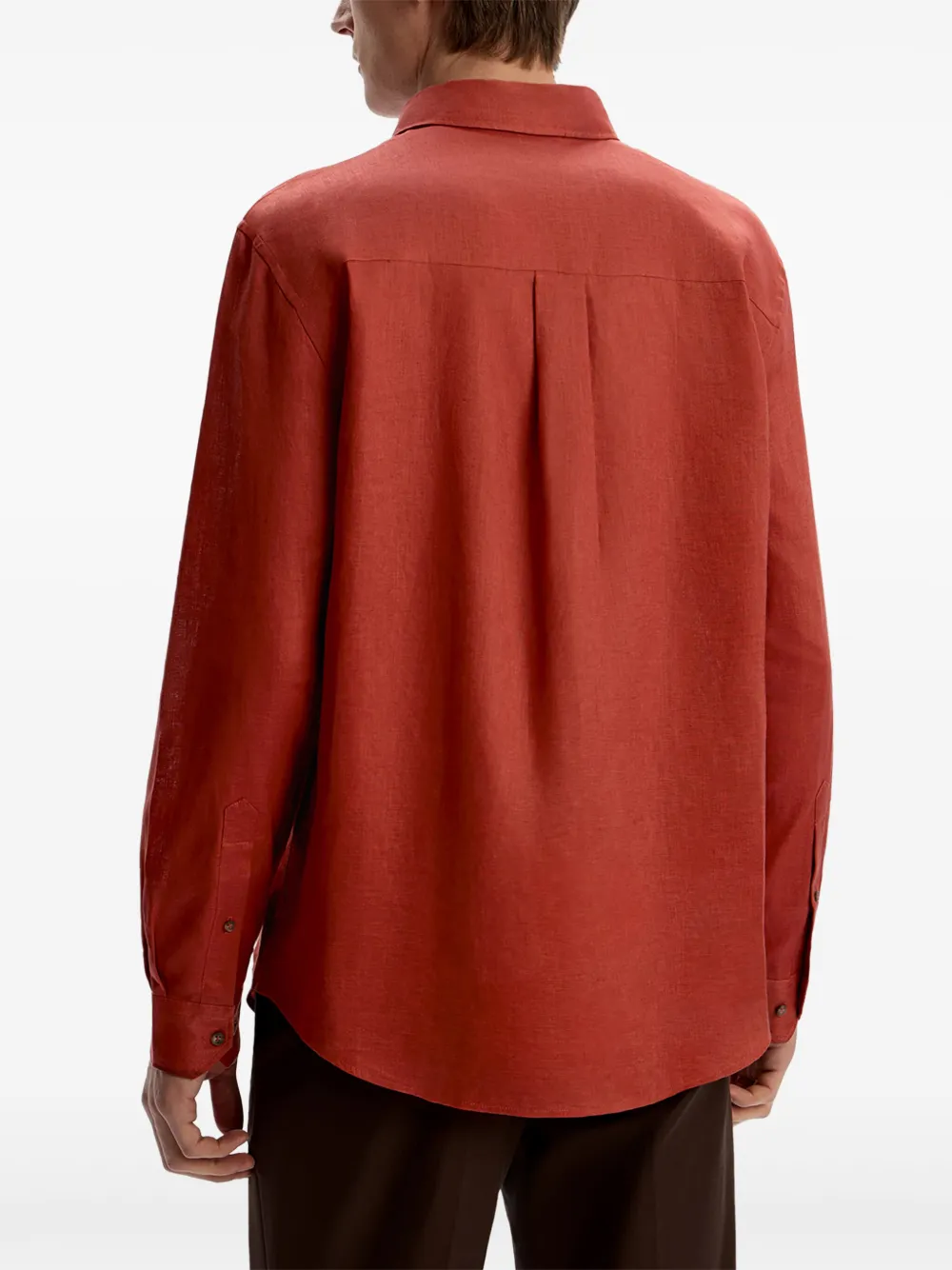 12 STOREEZ Linnen overhemd Rood