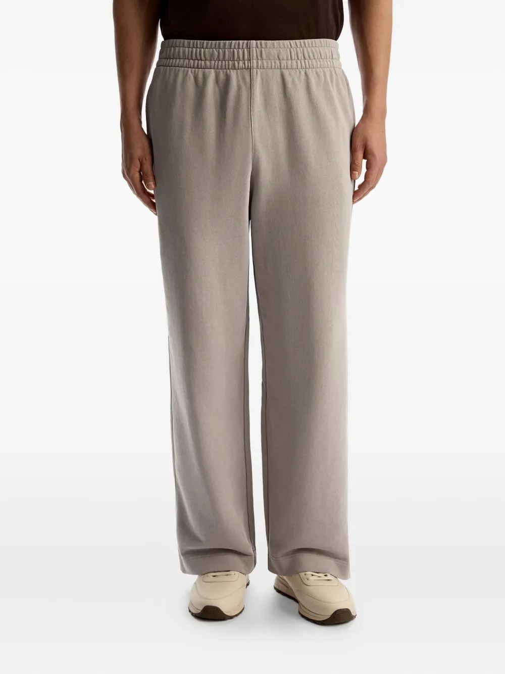 12 STOREEZ Elastische trainingsbroek met geverfd effect Grijs