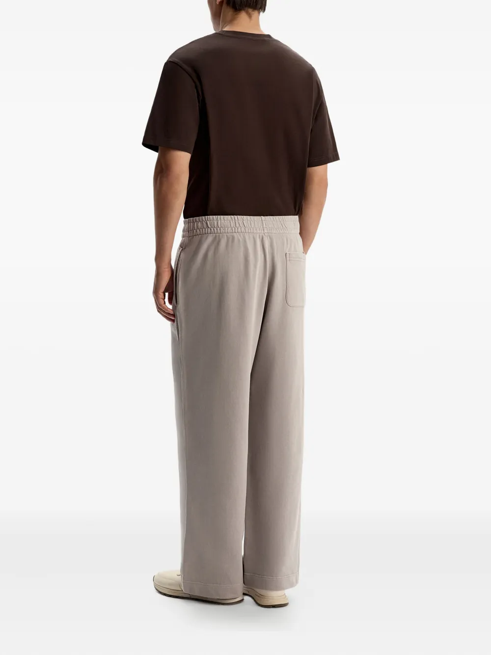 12 STOREEZ Elastische trainingsbroek met geverfd effect Grijs