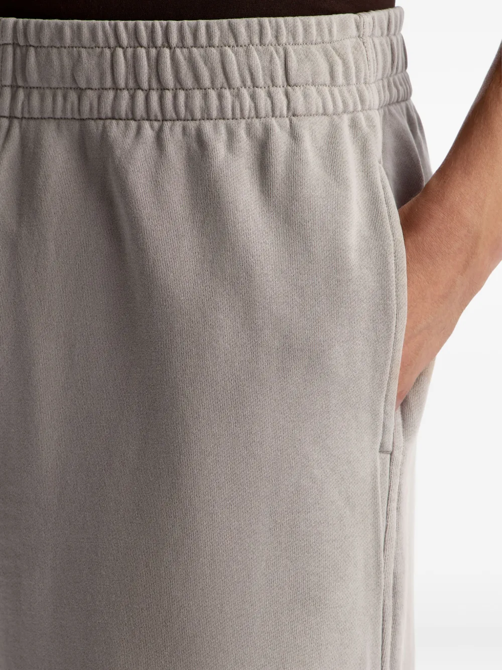 12 STOREEZ Elastische trainingsbroek met geverfd effect Grijs