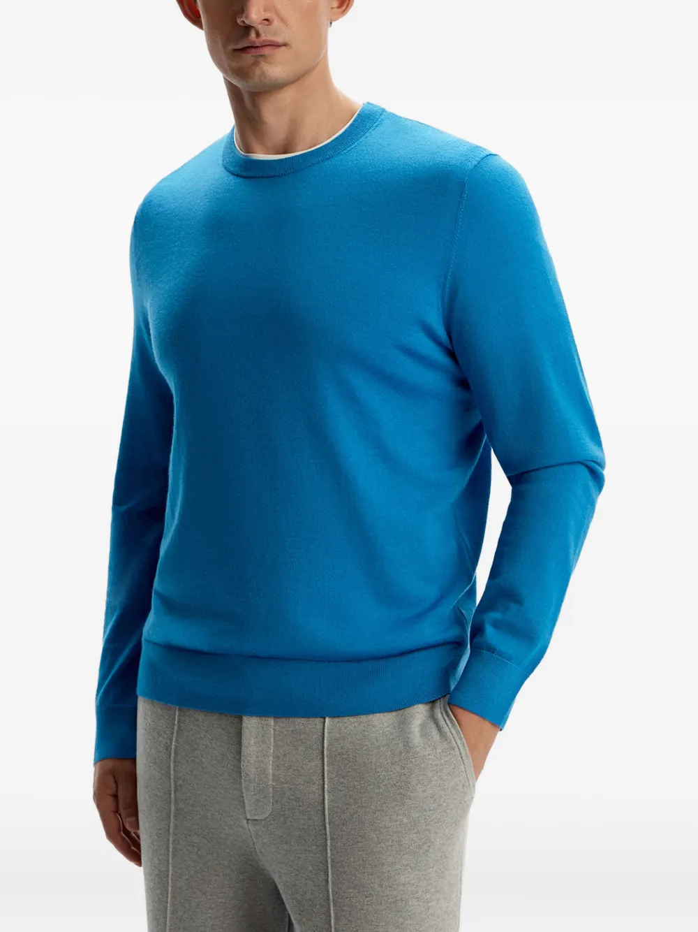 12 STOREEZ Trui met ronde hals Blauw