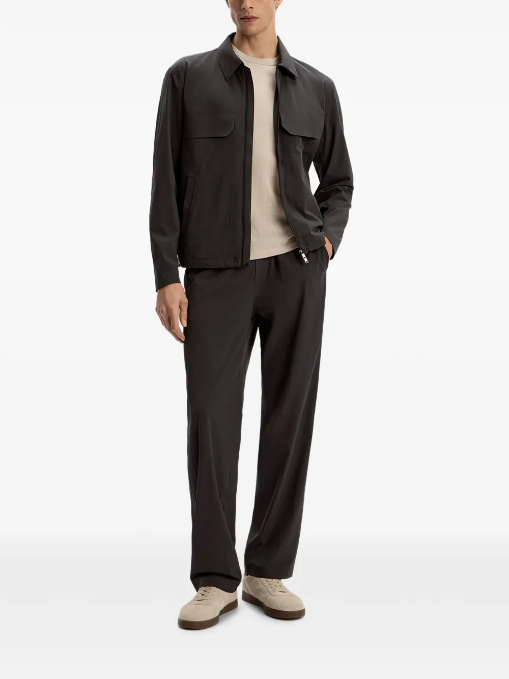 12 STOREEZ zip tech-shell bomber jacket | Chamarras bomber | Image 2