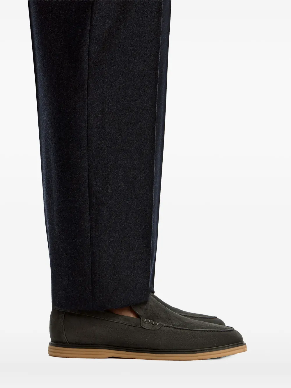 12 STOREEZ Suède loafers Grijs