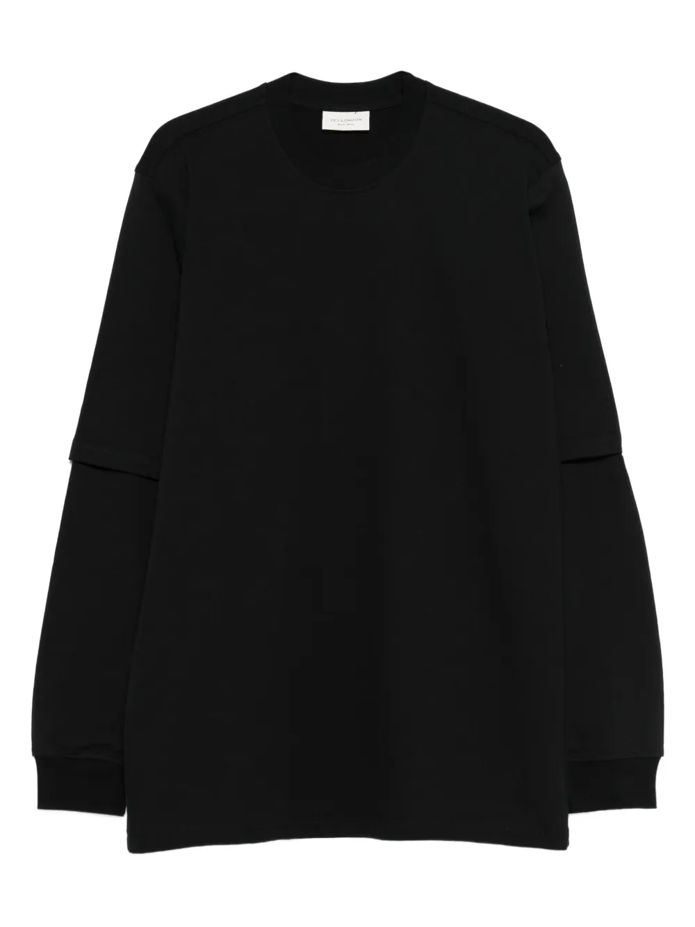 YES LONDON sudadera a capas | negro | Image 1