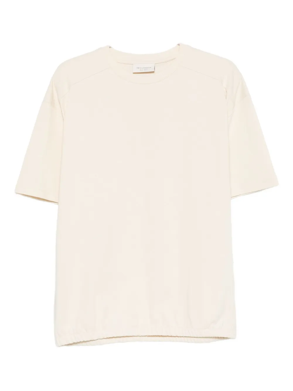 YES LONDON cotton T-shirt - Toni neutri