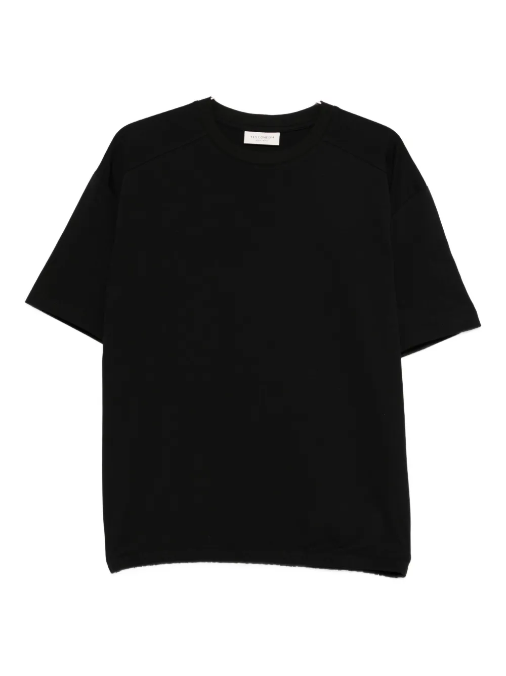 YES LONDON crew-neck T-shirt - Nero
