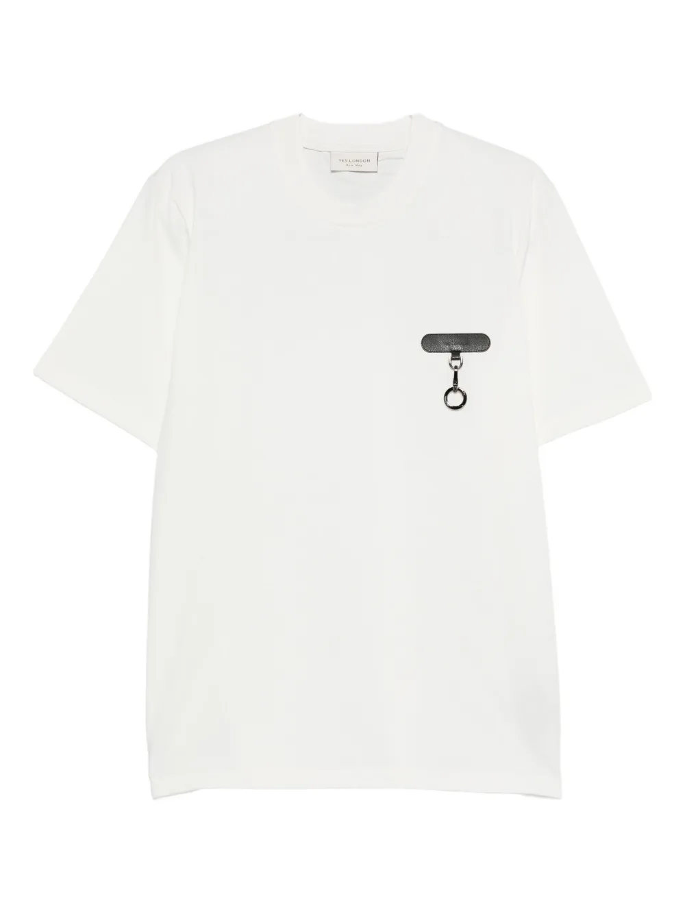 YES LONDON charm-detailing T-shirt - Bianco