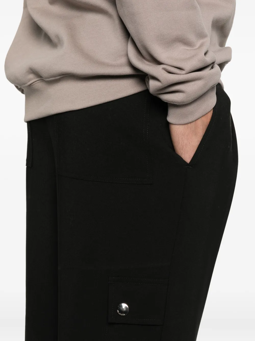 YES LONDON Broek met elastische taille Zwart