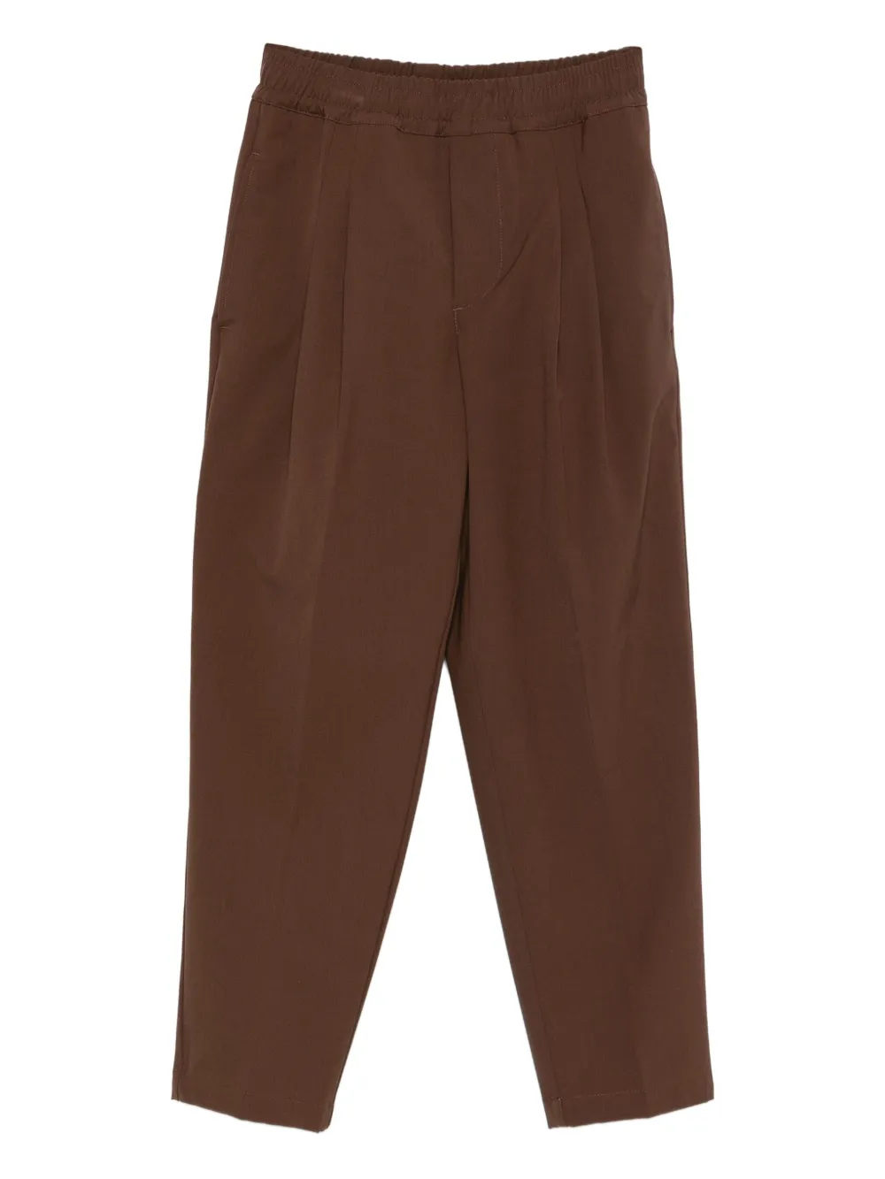 YES LONDON pantalones con pretina elástica y pinzas | marrón | Image 1