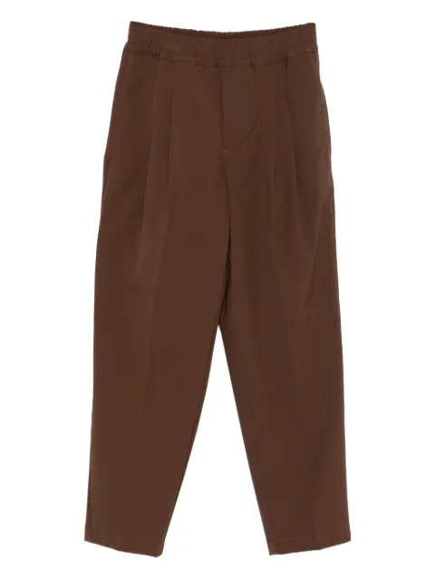 YES LONDON elasticated-waist pleated trousers