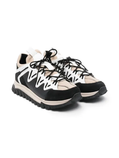 Marni Kids lace-up panelled sneakers
