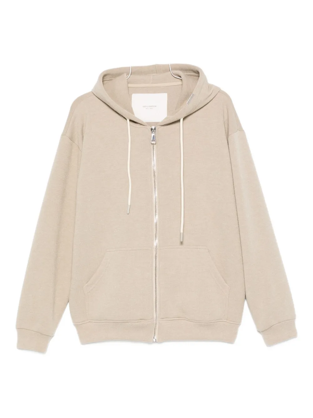 YES LONDON zip-up hoodie - Toni neutri