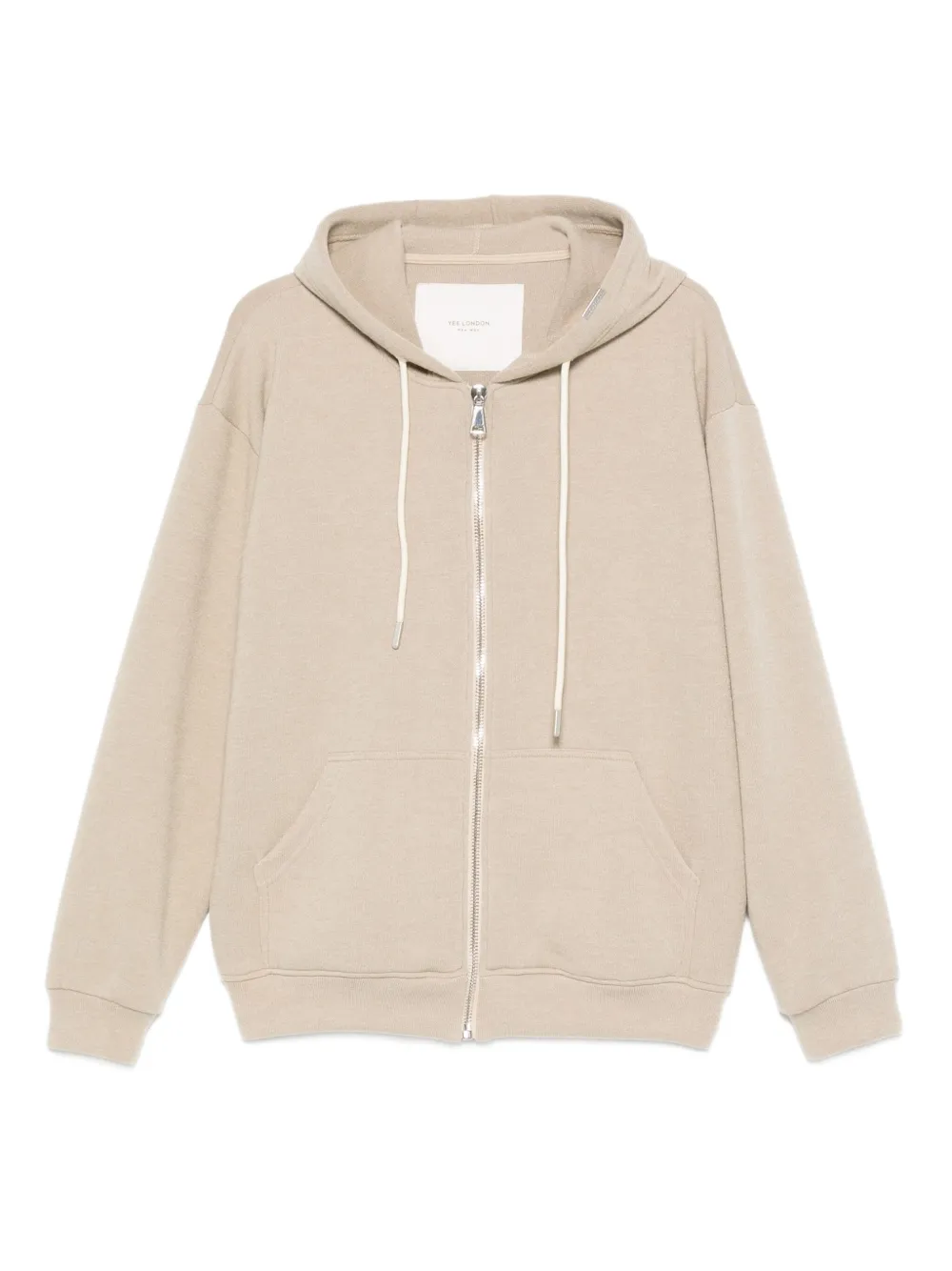 YES LONDON zip-up hoodie - Toni neutri