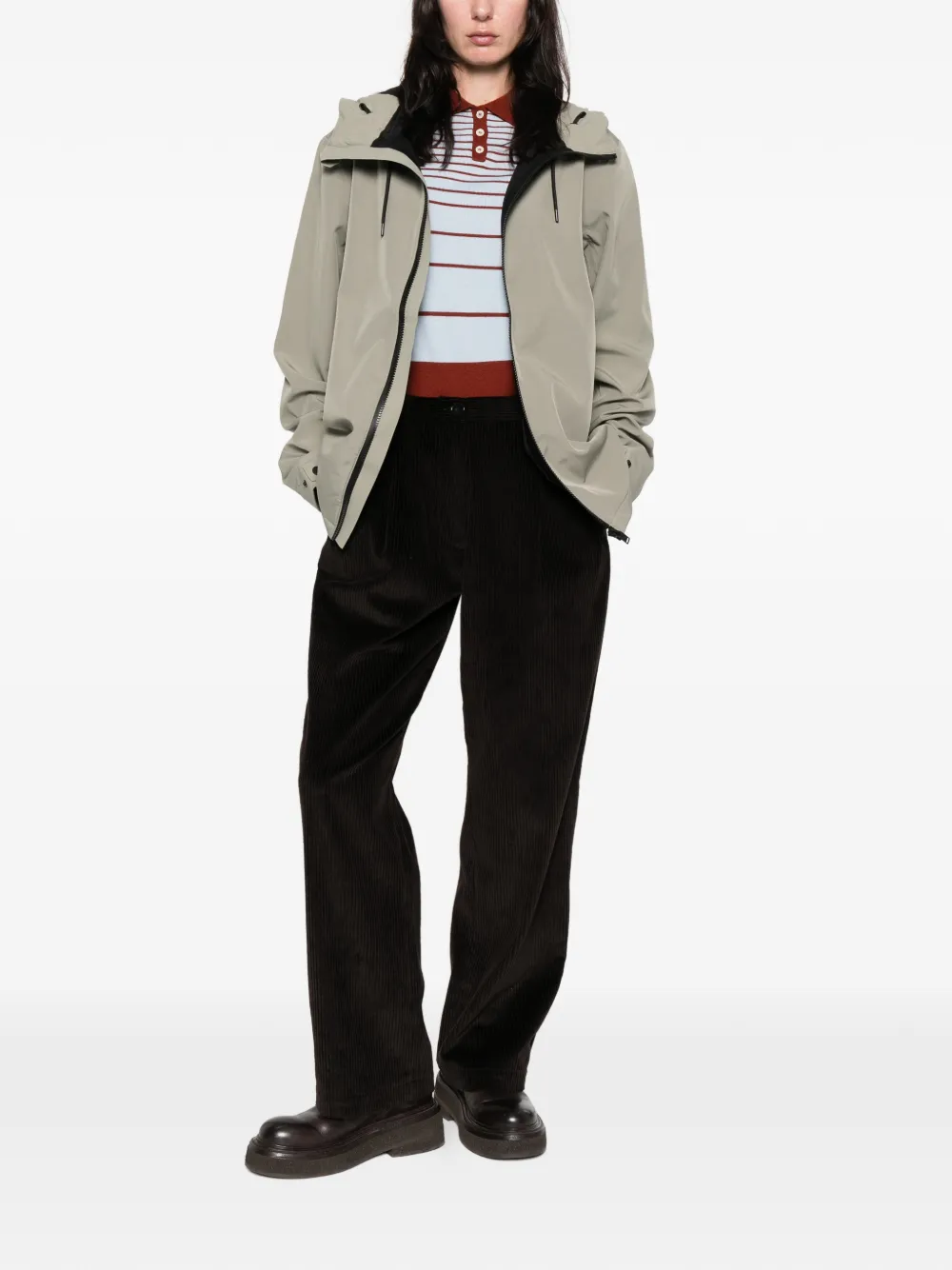 Rains Suva Hooded Waterproof Jacket In Gray