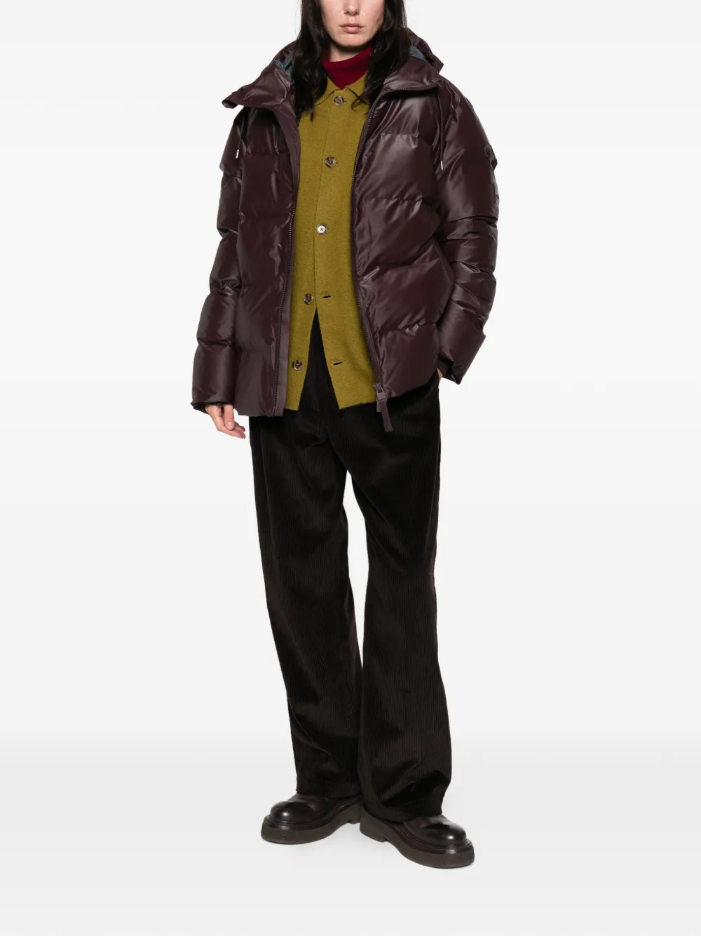 Rains Alta Hooded Zip-fastening Jacket In Red