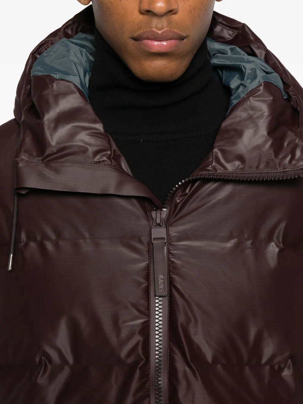 Rains Alta Hooded Zip-fastening Jacket In Red