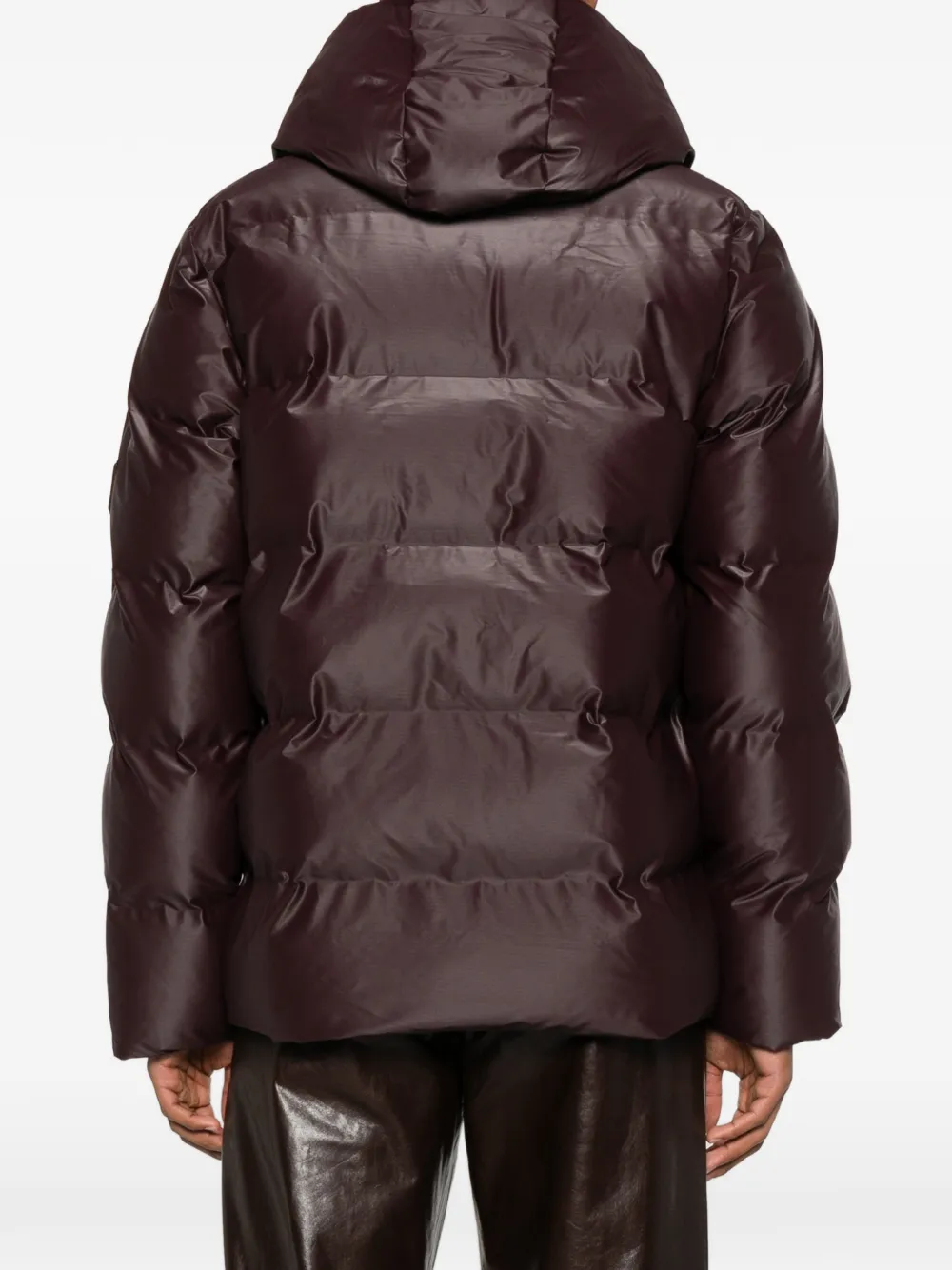 Rains Alta Hooded Zip-fastening Jacket In Red