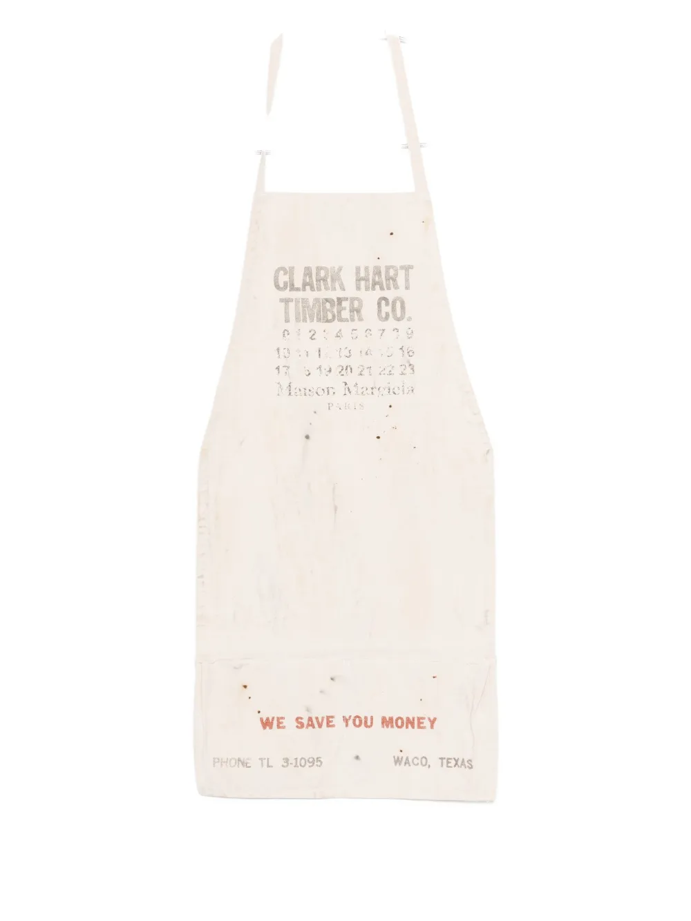 Maison Margiela Graphic-print Apron In Neutral