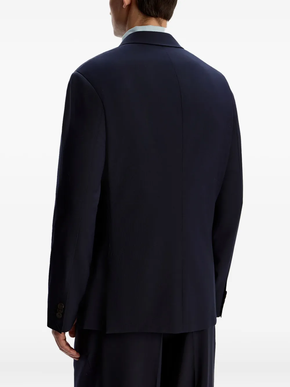 12 STOREEZ Blazer van wolblend Blauw