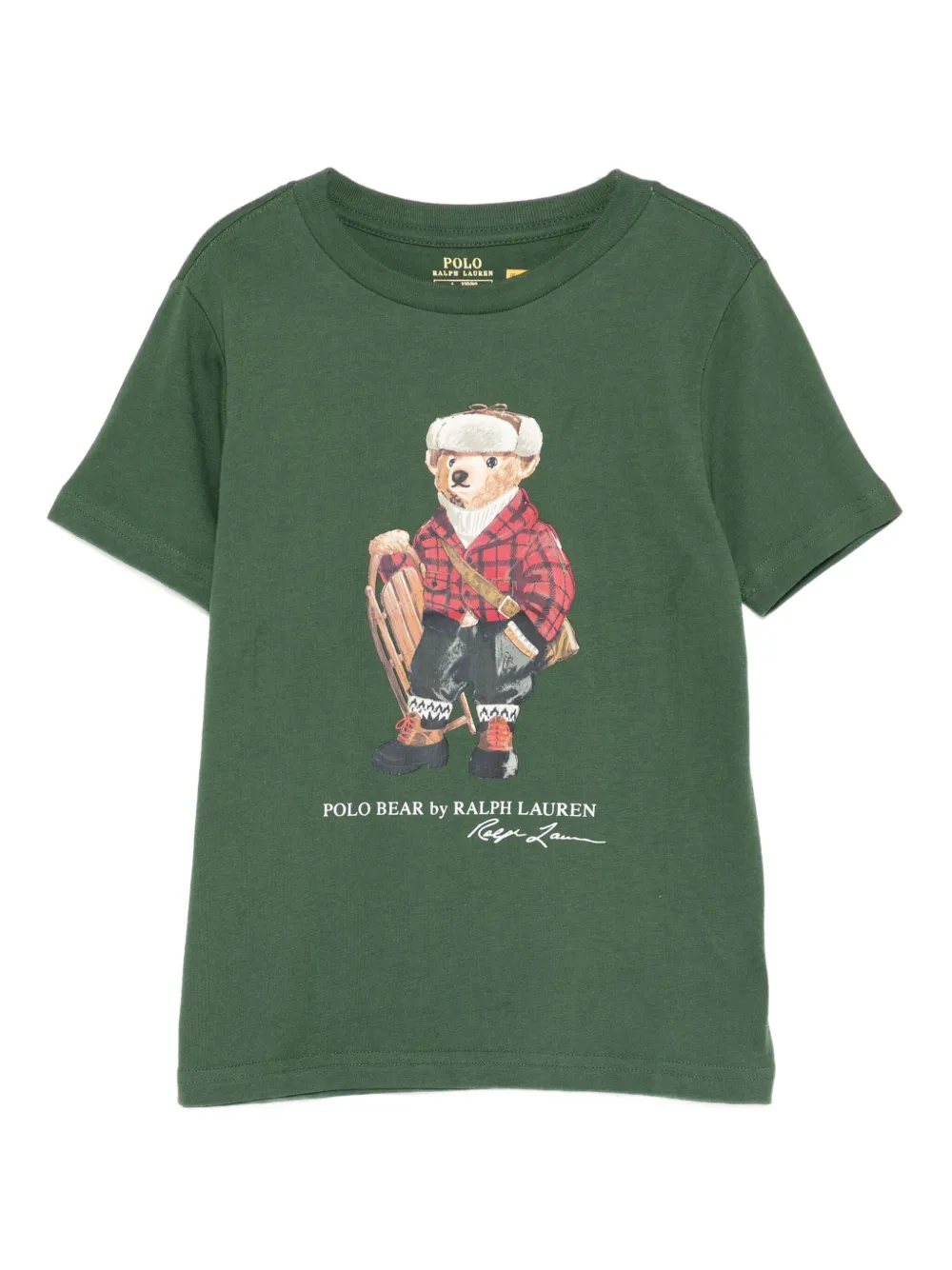 POLO RALPH LAUREN KIDS Polo Bear-print T-shirt - Verde