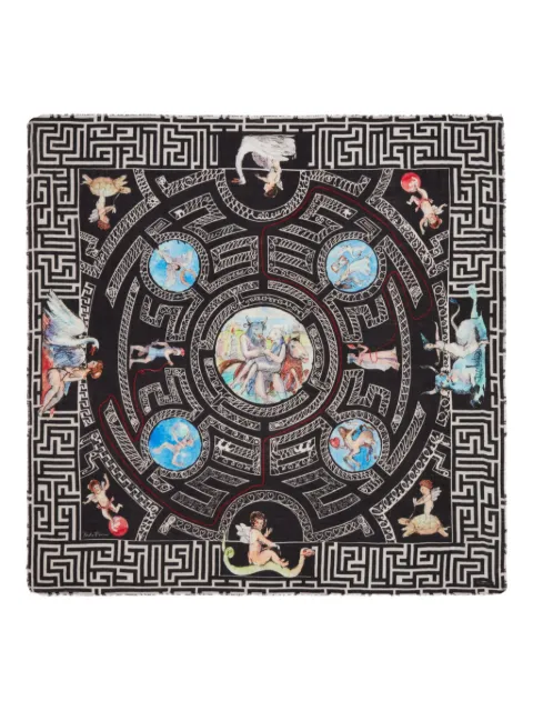 Faliero Sarti x Paolo Fiumi Labirinto printed scarf