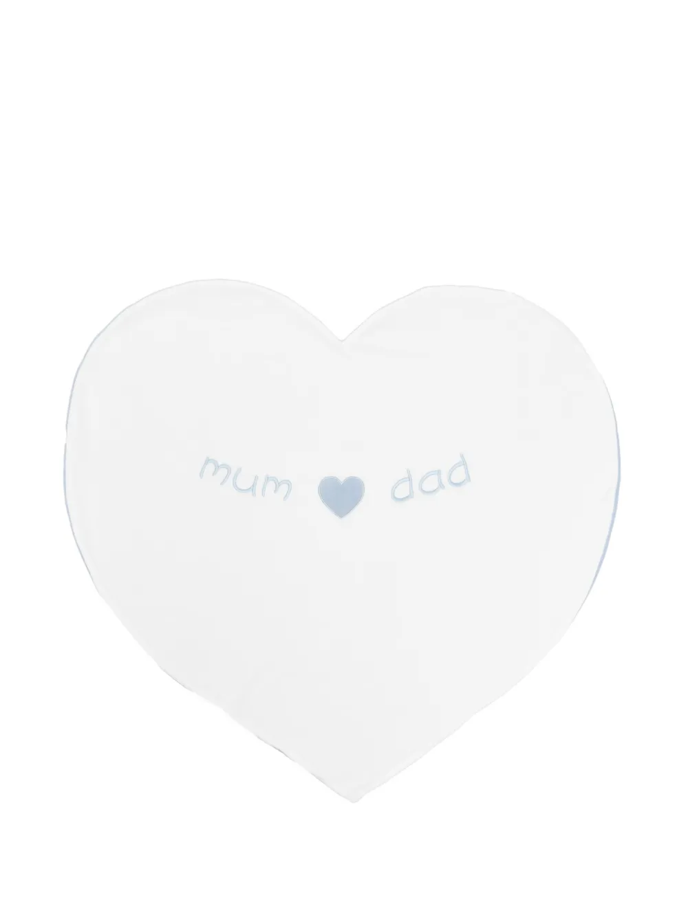 La Stupenderia heart-shape blanket - Blu