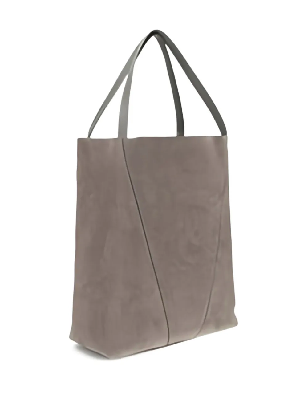 Chloé Spin Suede Tote Bag In Gray