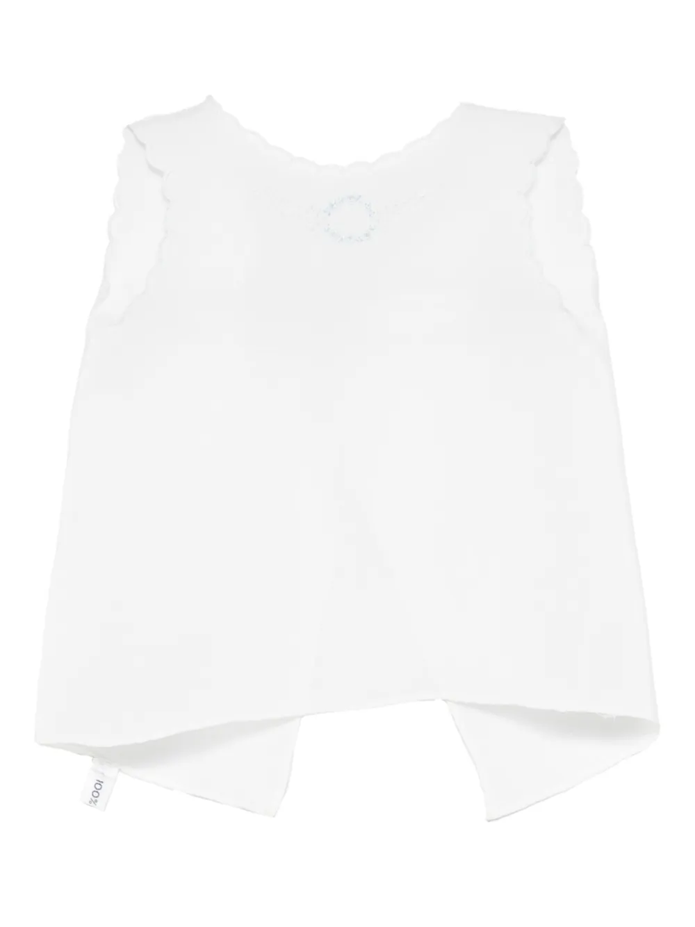 Mariella Ferrari scallop-trim top - Blu