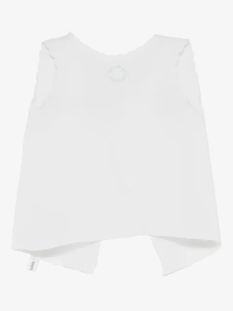 Mariella Ferrari scallop-trim top