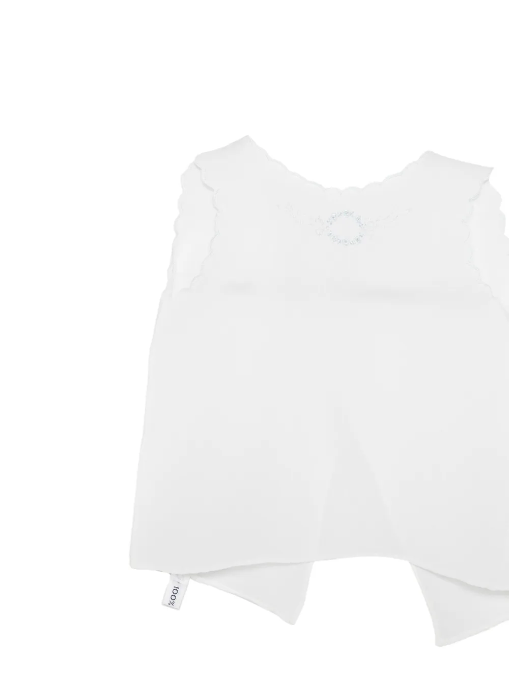 Mariella Ferrari Top met gewelfde afwerking Blauw