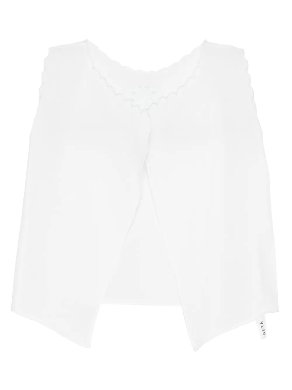 Mariella Ferrari Top met gewelfde afwerking Blauw