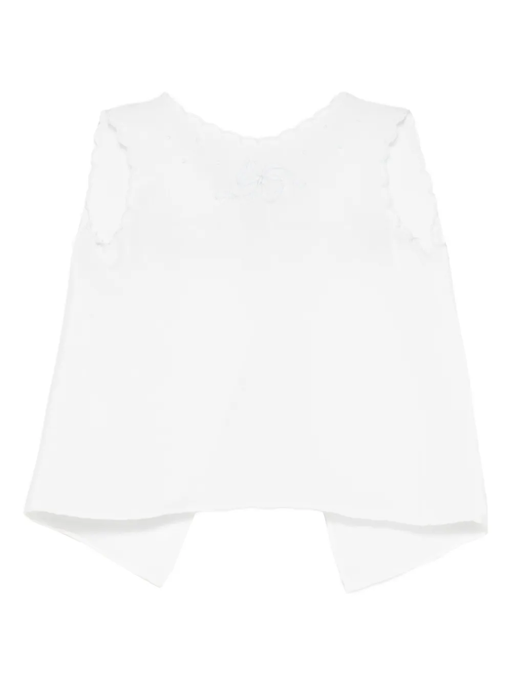Mariella Ferrari embroidered top - Bianco