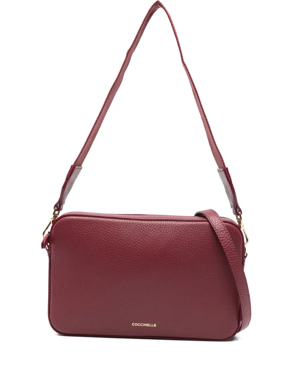 Coccinelle Leather Crossbody Bag In Red