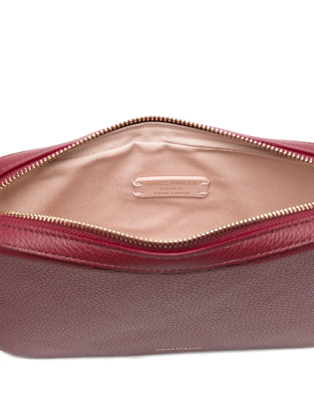 Coccinelle Leather Crossbody Bag In Red