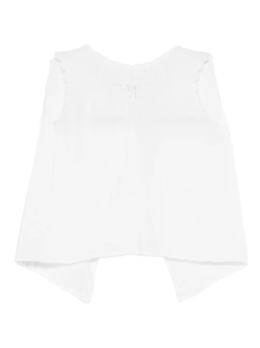 Mariella Ferrari embroidered top - Bianco