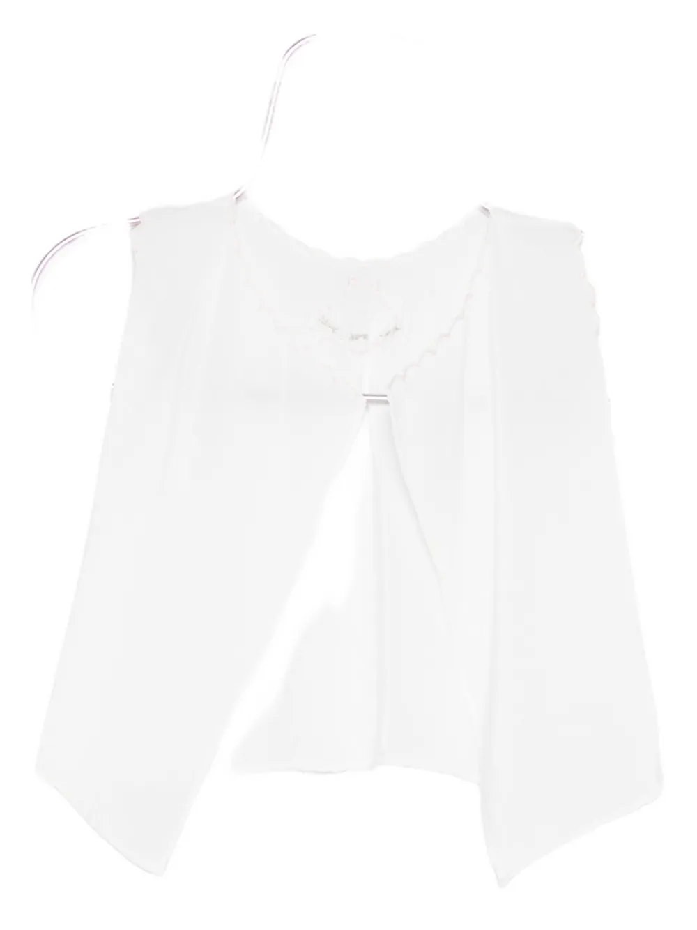 Mariella Ferrari embroidered top - Wit