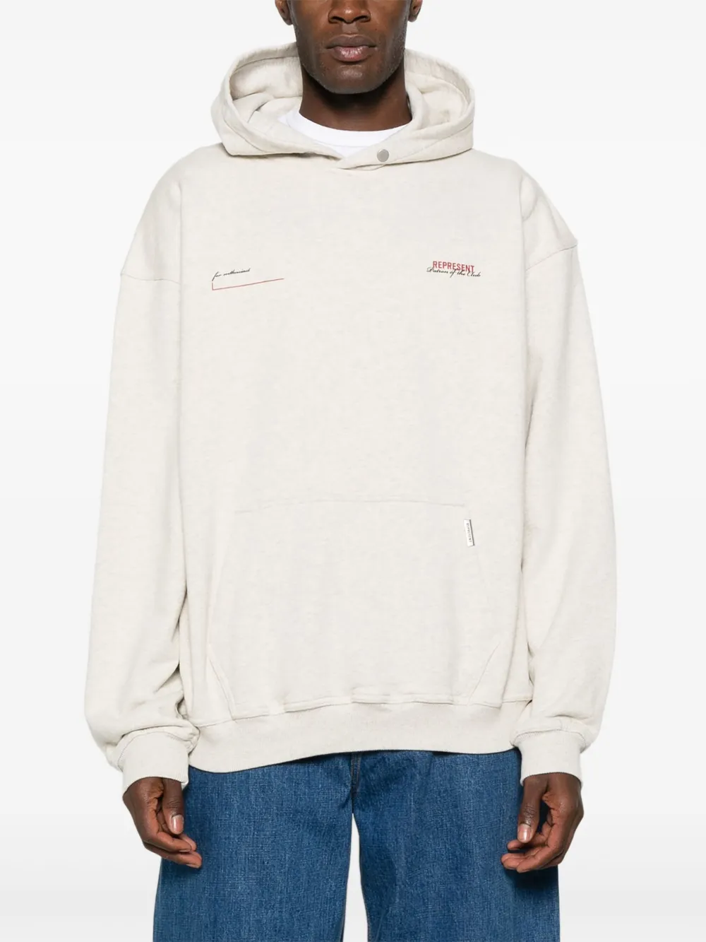 Represent Katoenen hoodie Beige